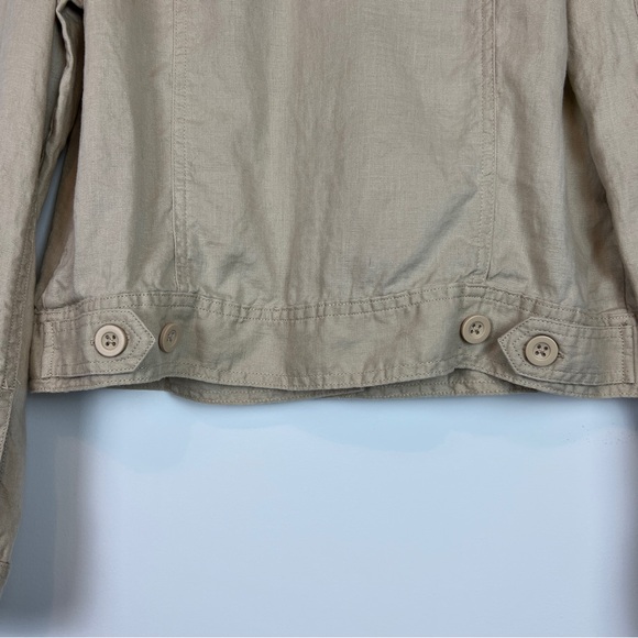 QUINCE 100% European Linen Button Down Jacket Driftwood Tan S - Picture 11 of 11